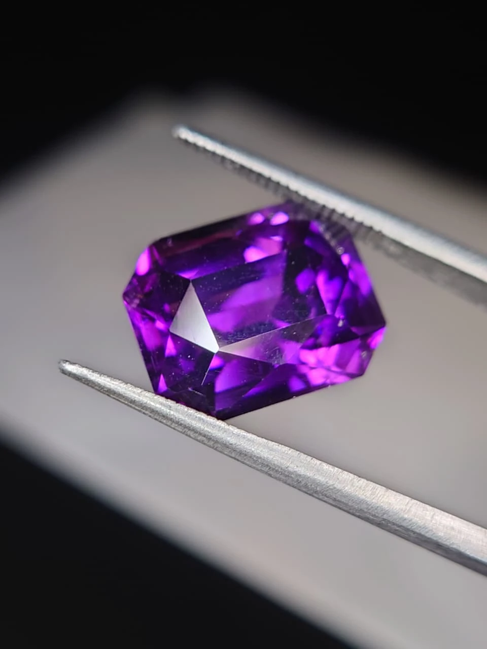 8.8ct Natural Siberian Type Amethyst Loose Gemstone from Nigeria — view 3